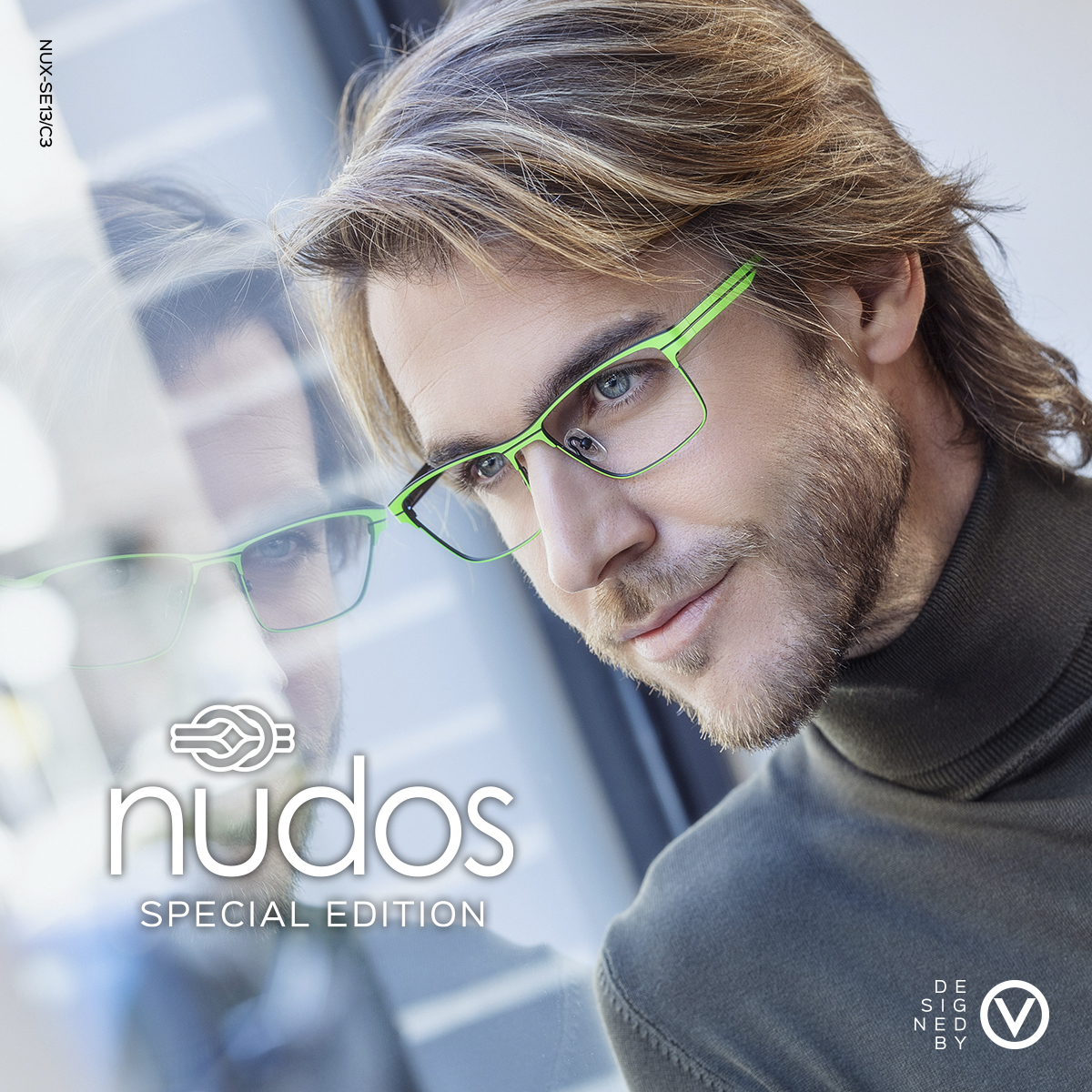 Gafas de vista metal verde hombre, colores, de la marca Nudos Special Edition